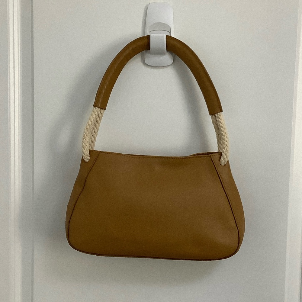 Furla Tan and Cream leather Shoulder Bag
